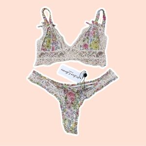 For Love and Lemons Esme Bra & Panty Set
